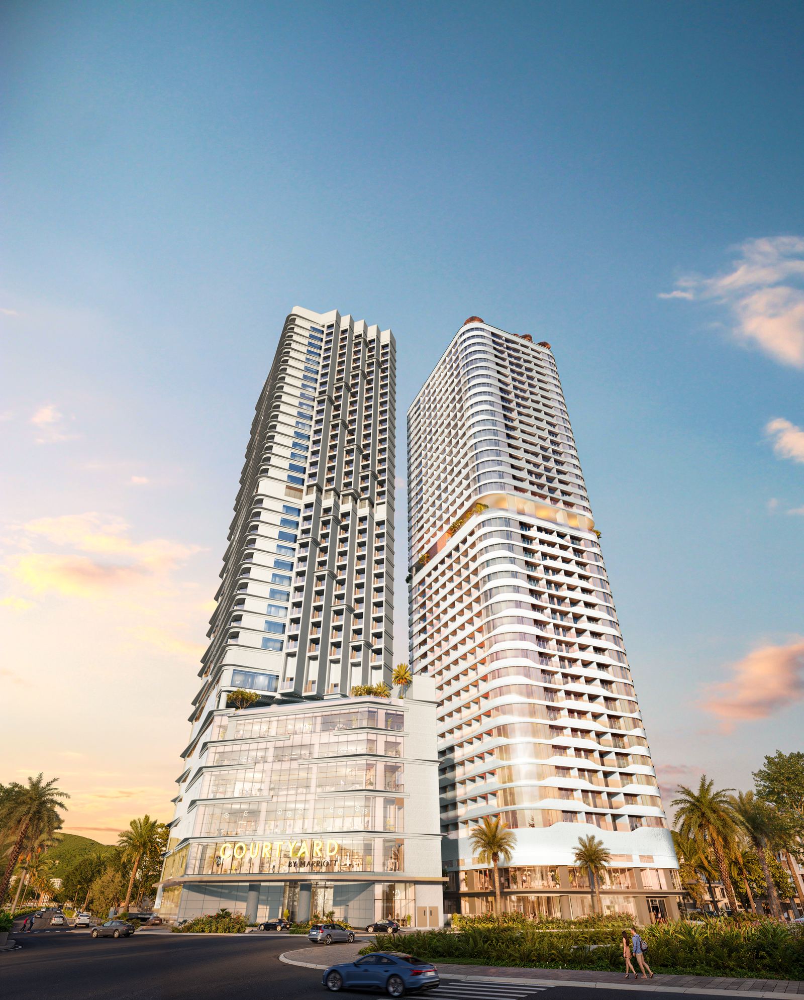 Q'Terra Quy Nhơn: Phân Tích Tháp Đôi Chung Đế Marriott Ngay Trung Tâm Biển